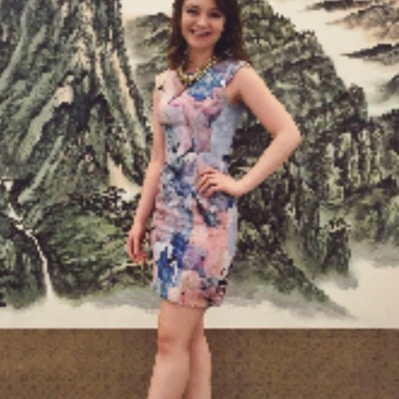H&M Size 6 Bodycon Sleeveless Floral Sheath Dress - Picture 8 of 8